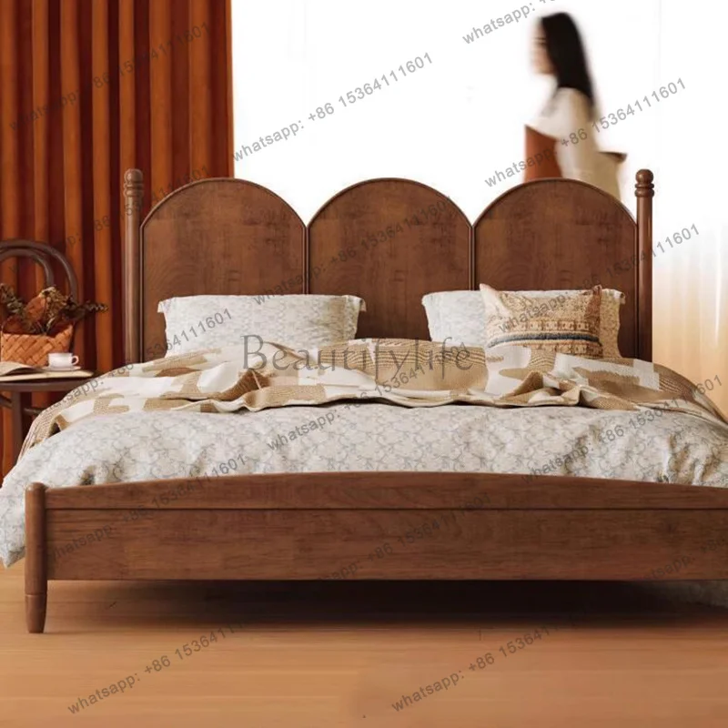 FG Wooden Japanese Design Bed Bedroom Sleeping Storage Floor Massage Bed Children Double Modern Letto Matrimoniale Hotel Furnitu