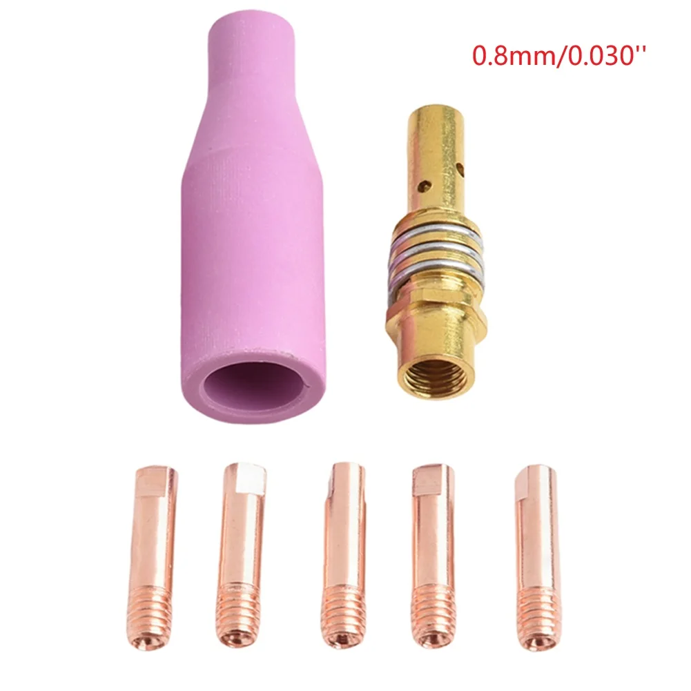 Easy Installation Welding for torch Parts Dekapower 15AK Contact Tips Comprehensive Soldering Set Copper And Brass Material