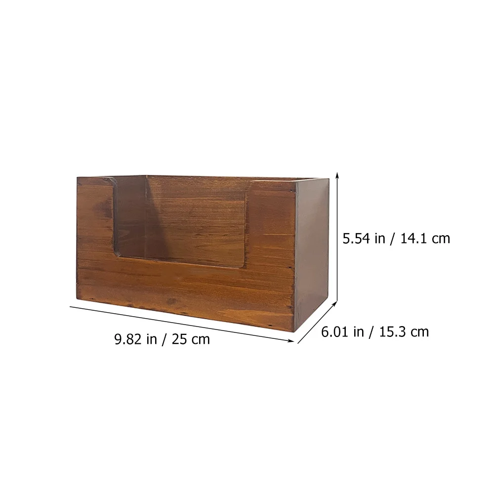 

2pcs Wooden Storage Box For Cosmetics Desk Organizer, Desktop Container, Household Small Storage Case For Bathroom