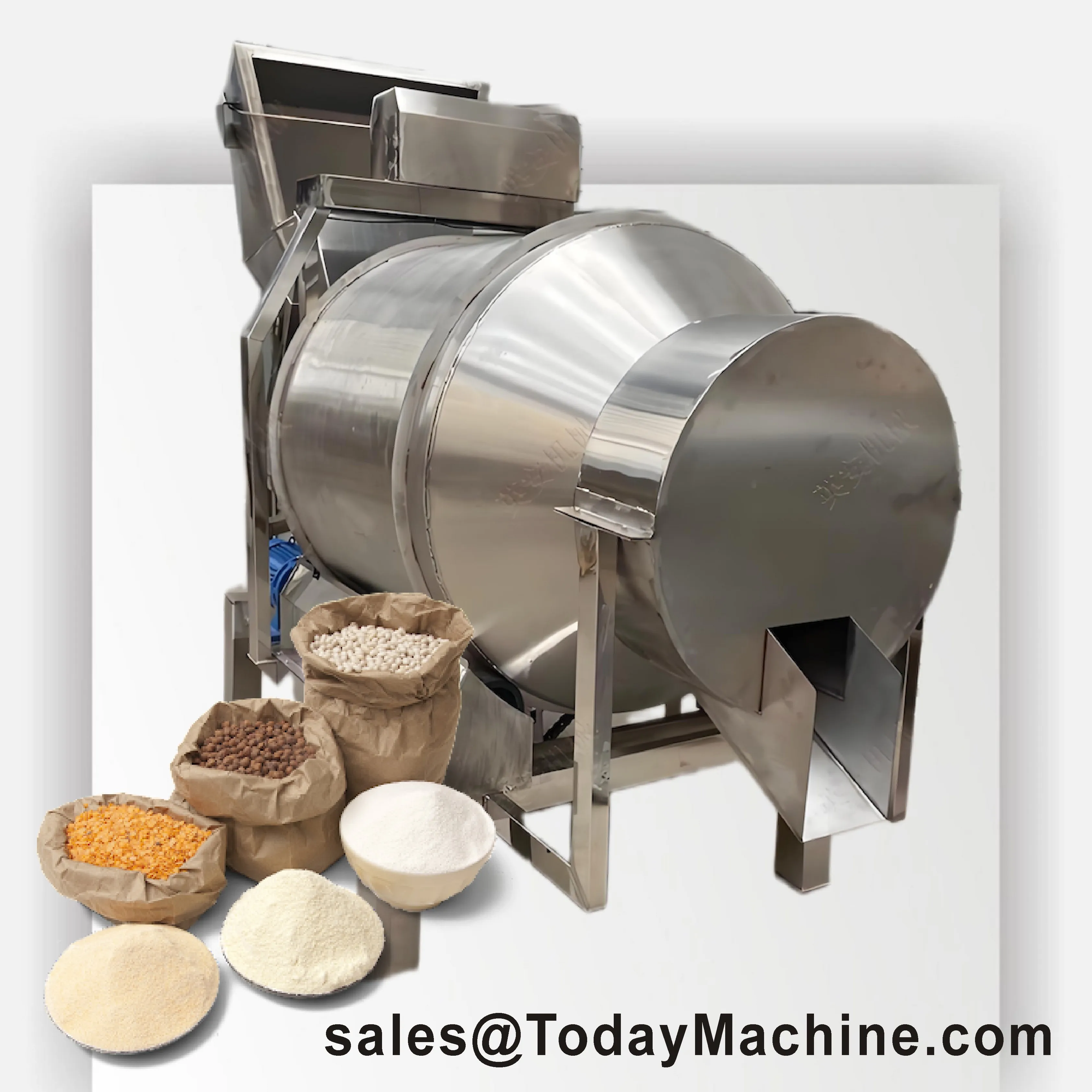 2D Drum Mixer Stainless Steel Rotary for Granule Cosmetics