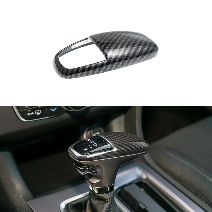 Carbon Fiber Gear Shift Knob Cover Trim for Dodge Challenger/Charger 2015+