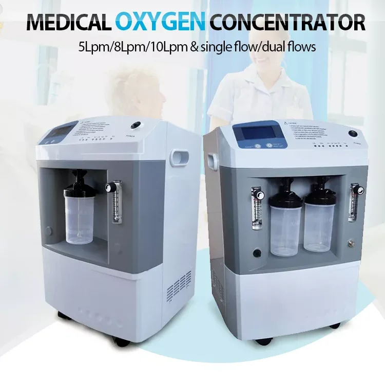 Dropshipping 1-10L Meidical Oxygen Concentrator Generator JAY-10 Single Dual Flow Optional 96% Concentration Respirator