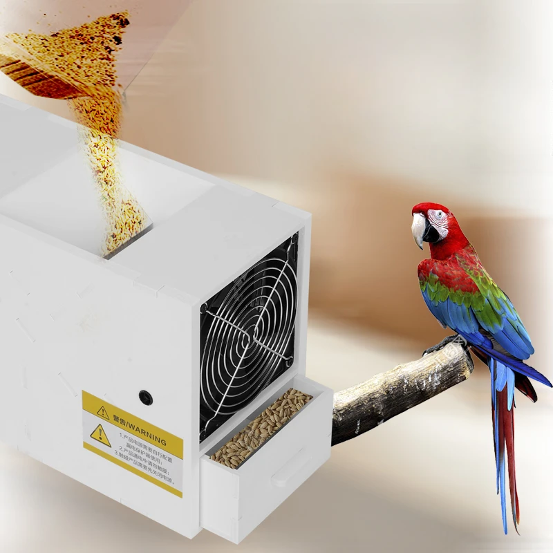 Bird Food Blowing Shell Machine Case Good For Raising Birds Parrot Seed Food Set Lightweight Compact Automatic Grain Blowing