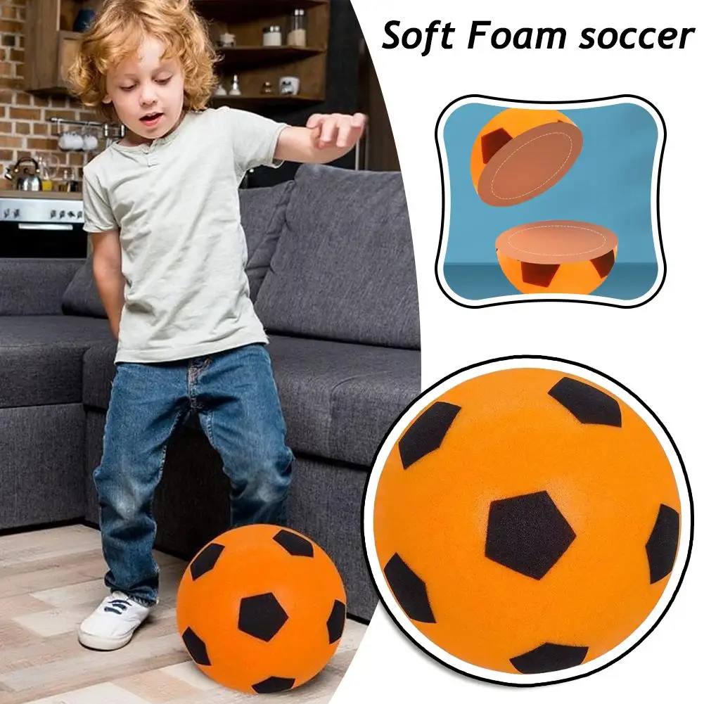 

Soft Foam Soccer Kids Bouncing Mute Football Decompression Balls Sports Gift Vent Ball Silent Indoor Stress Toys Children Z4H0