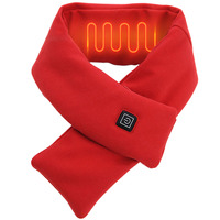 Warm Heated Scarf USB Charging Electric Heated Scarf Cold-Proof Thermal Neck Wrap Warmer Washable for Outdoor Camping Hiking