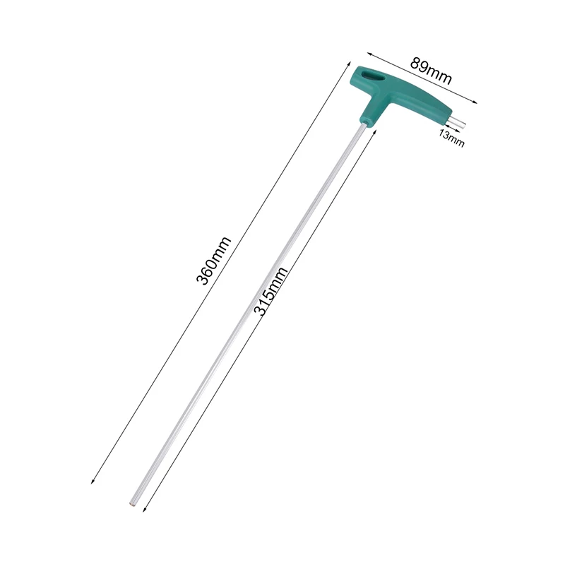Imagem -04 - Cabeça de Bola Chave Sextavada Allen Wrench mm mm Extra Longo Braço T-handle Aço Cromado Hexagonal Ferramenta Manual