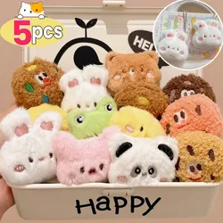 Cartoon DIY Plush Doll Keychain Backpacks Pendant Decoration Accessories Cute Plush Bear Key Ring for Girl Fashion Cloth Jewelry