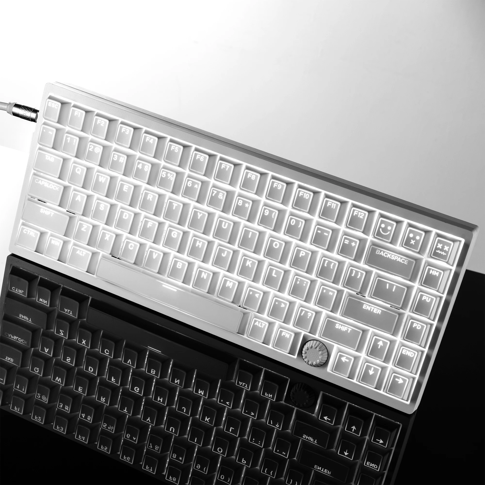 keiko15セット XVX Prism Shine Through White Keycap Set 142-key