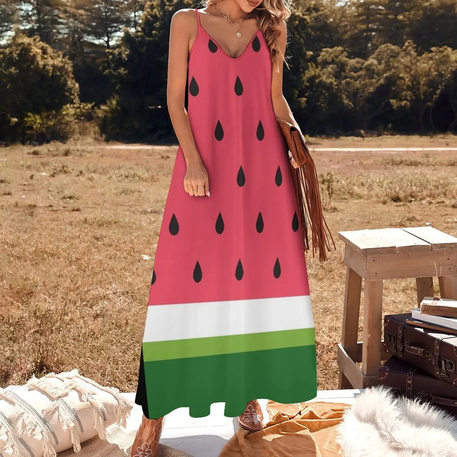 Watermelon abstract Sleeveless Dress dresses for special events women's fashion dresses sexy short dresses daring