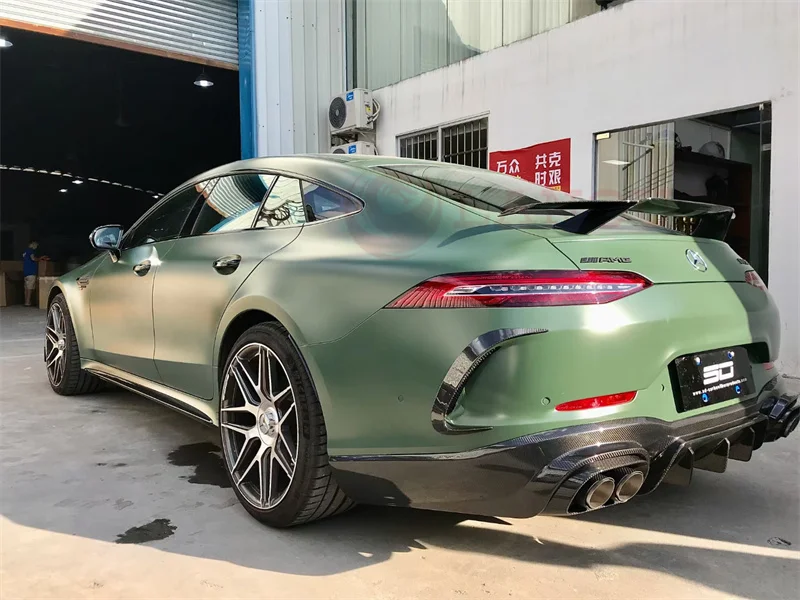 Carbon Fiber Rear Spoiler for M-erc-ed-es B-en.z AMG GT50 GT53 2019 2020 FRP B Style Boot Racing GT Wings Car Styling