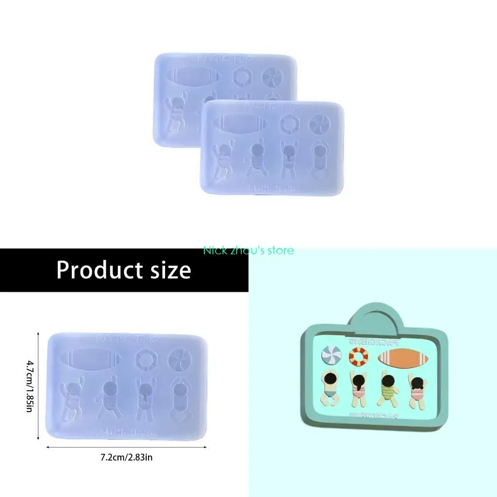 

E15E Swimming Pose Silicone Jewelry Mold for Enthusiasts and Craft Professionals