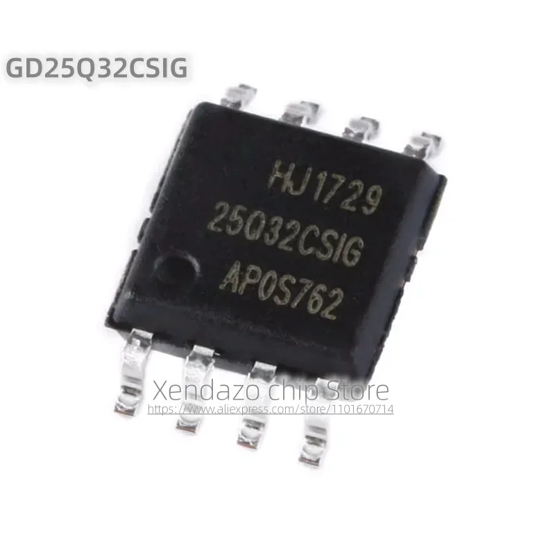 10pcs/lot GD25Q32CSIG 25Q32CSIG SOP-8 package Original genuine 32Mbit SPI FLASH memory chip