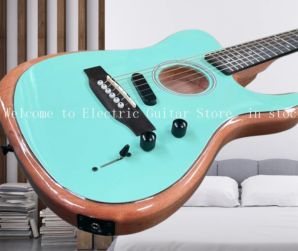 hot Electric Guitar, blue Color, Semi Hollow Body, Rosewood Fingerboard,High Quality, Fast Shipping #ASP654286