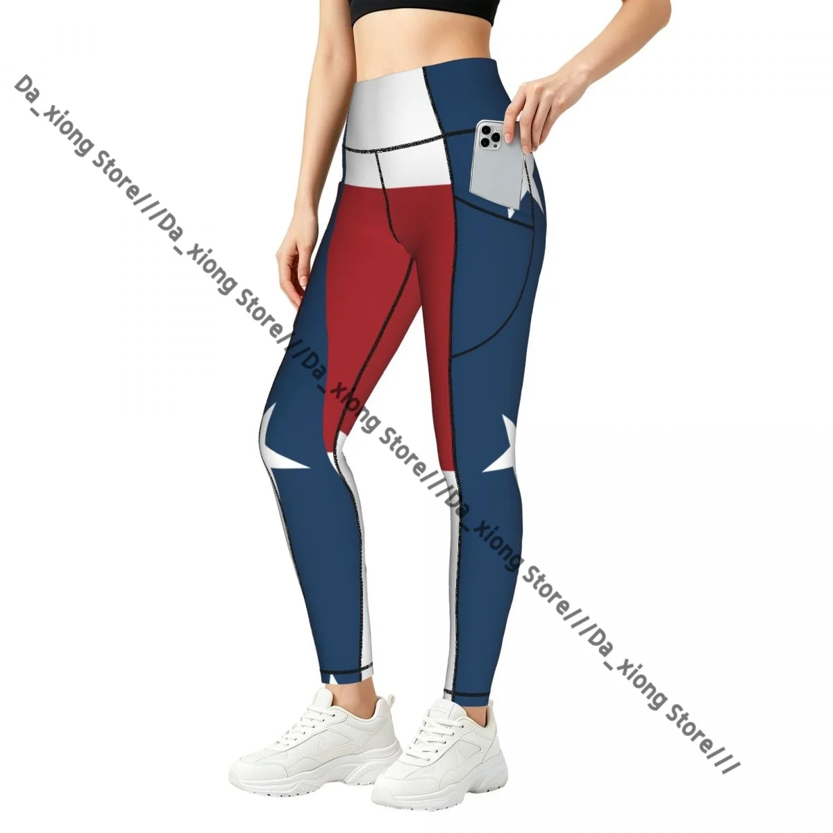 Flag Of Texas Yoga Pants Women Elastic Soft Gym Workout Trousers