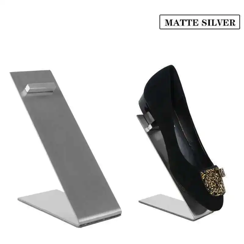 5pcs Stainless Steel Shoe Display Rack Men's and Women's Shoe Support Rack Shoe Store Window Display Props