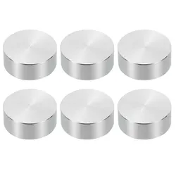 6/8pcs filettatura M8 30/50mm disco circolare in alluminio adattatore superiore in vetro piedini rotondi per tavolo solido piastra per Pad Hardware per tavolino da tè