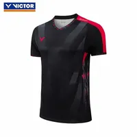 2024 Victor  Men and Women's Badminton Clothing Outdoor Sports and Leisure Quick drying Short sleeved T-shirt Shorts Set campus