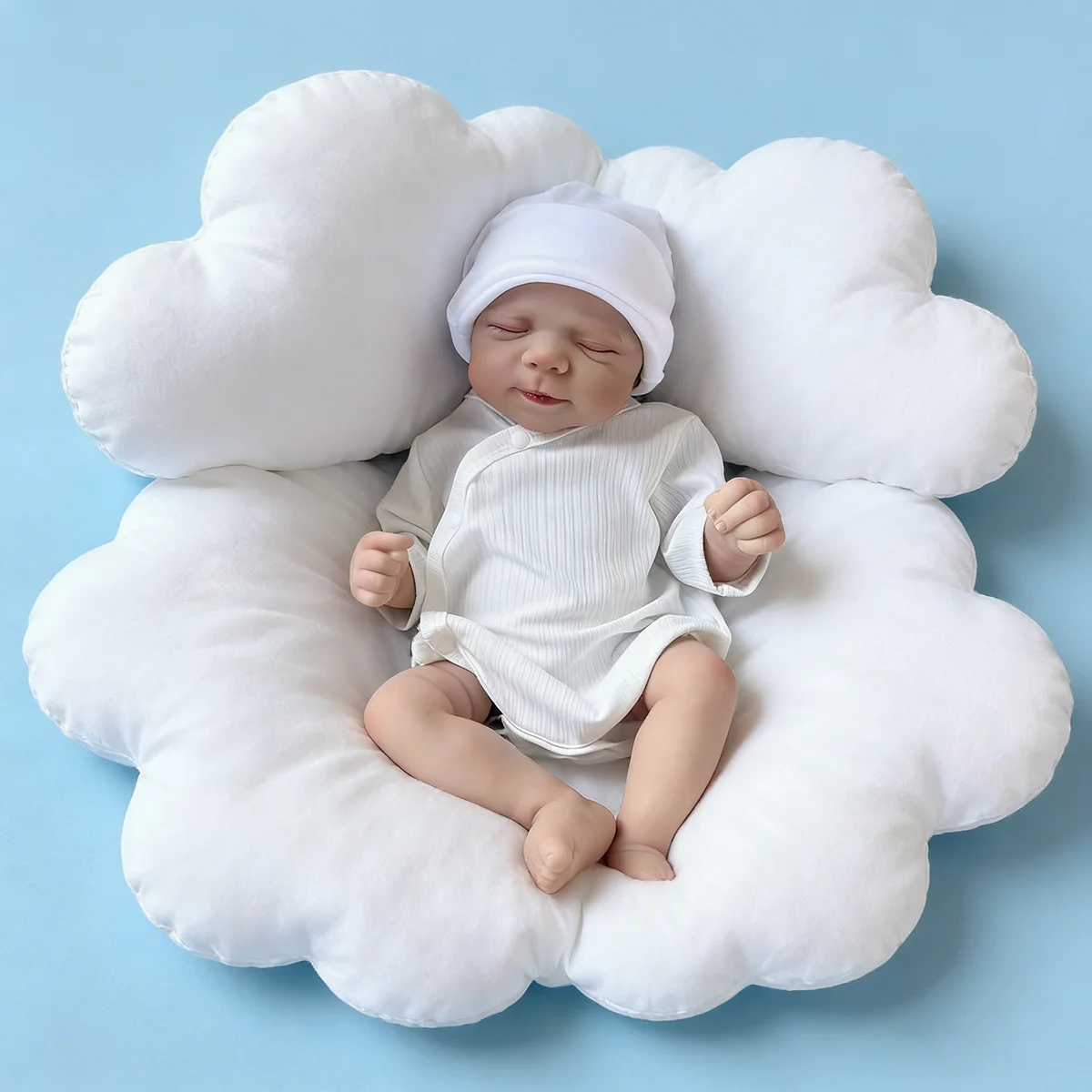 Pascale Lifelike Baby Doll 48cm (19inch) Soft Cotton Body for Boys & Girls New Year Gift