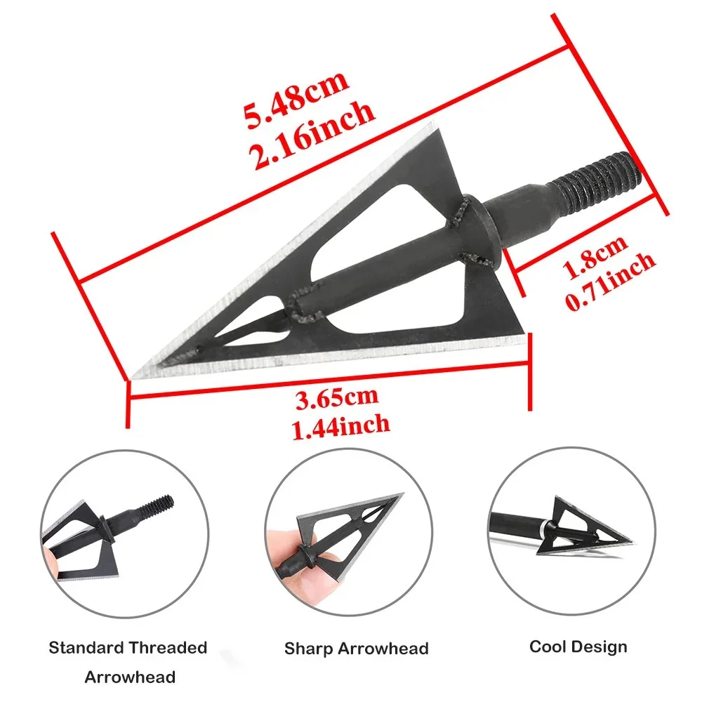 Punte da caccia a 3 lame fisse - Broadheads 100 Grain 3 Blade Hunting recensione e prezzo