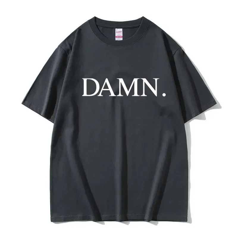 Rapper Kendrick Lamar DAMN Same Graphics T Shirt Summer Men Women Fashion Hip Hop Oversized T-Shirts Men's Vintage Cotton Tshirt