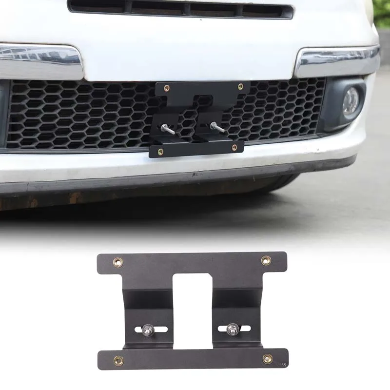 

For Fiat 500 2007-2026 Front Bumper License Plate Mounting Frames Holder Relocator Bracket Without Punching License Plate Rack
