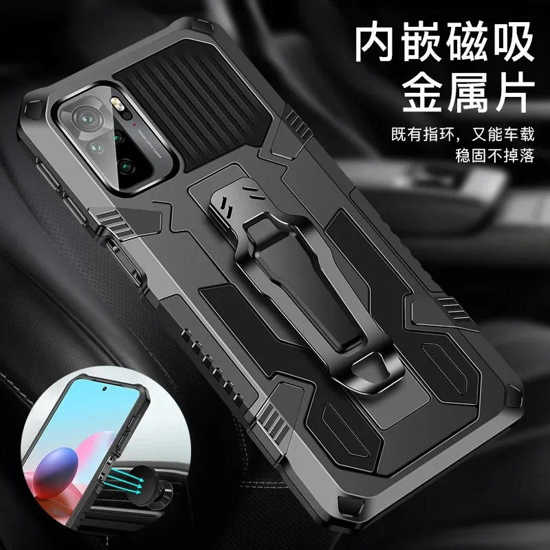 For Xiaomi Redmi Note 10S 10 Pro Max Belt Clip Case Poco M5s F3 Back Shell Redmi Note10 Case Phone K40 Ultra 10 S F 3 Back Cover