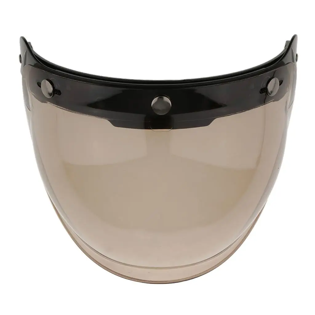 Motorcycle 3 Snap Helmet Visor Flip Up Down Lens for