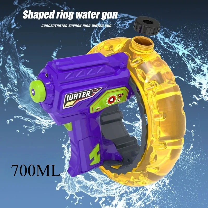 700 مللي مدفع المياه الكهربائية التلقائي البنادق مسدس اطلاق النار المستمر Watergun سعة كبيرة ألعاب حمام السباحة في الهواء الطلق ألعاب احتفالات هدية
