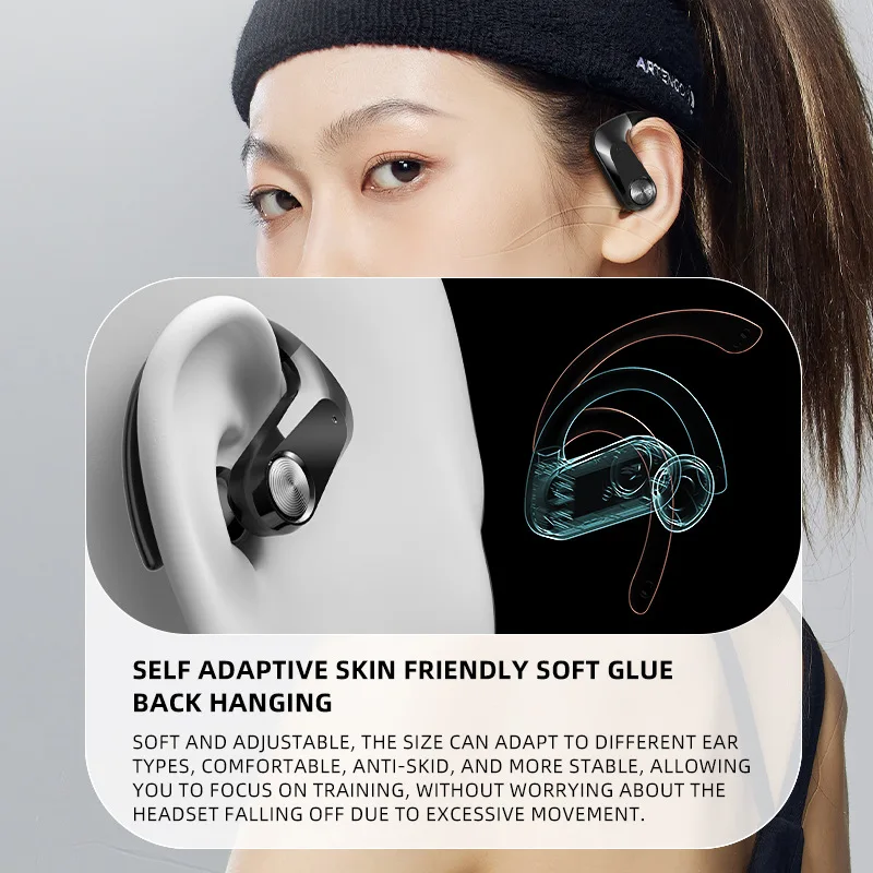 Q2S-auriculares inalámbricos con pantalla Digital LED, dispositivo de audio con sonido estéreo HiFi, compatible con Bluetooth 5,3, IPX5