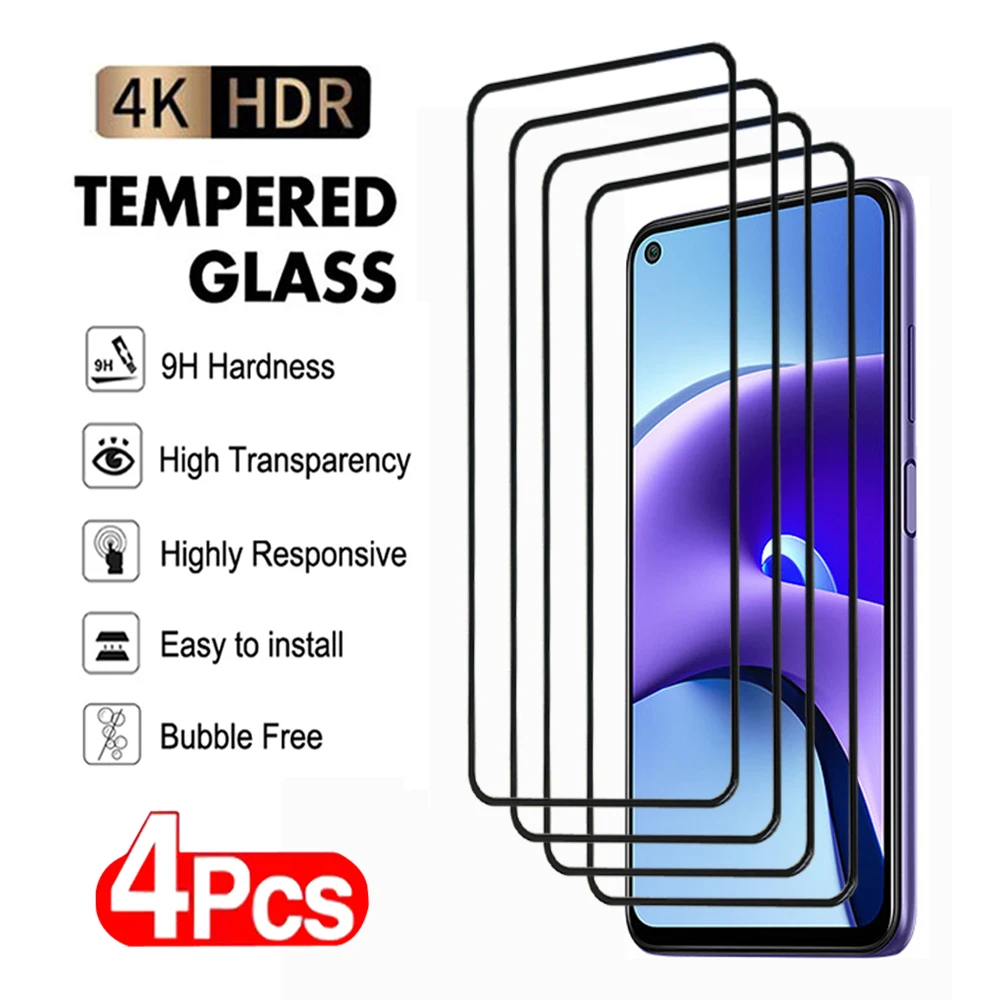 4 Stuks Schermbeschermer Voor Xiaomi Redmi Note 8 9 Pro Max Gehard Glas Redmi 8a 8T 9a 9T 9c Nfc A1 A2 Plus Transparante Glasfilm