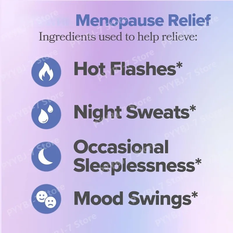 Women Complex Vitamins with Vitamin D3 B6 Menopause Use Helps Relieve Night Sweats Mood Swings Health Food Supplement 60 Pieces