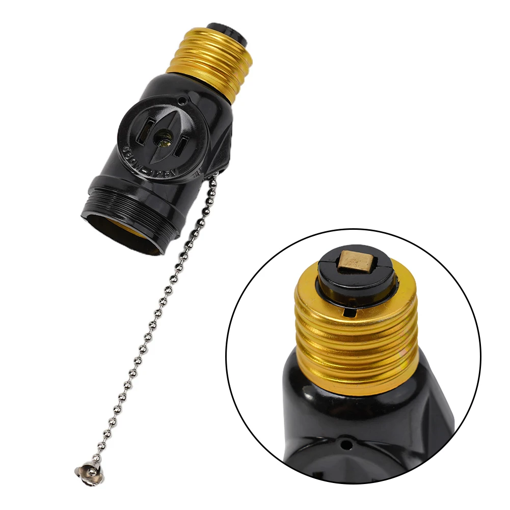 Light Bulb Socket to Adapter with Switch Base AC Outlet for E26 LED Bulbs Power Source 120V AC Suitable for Various Lighting