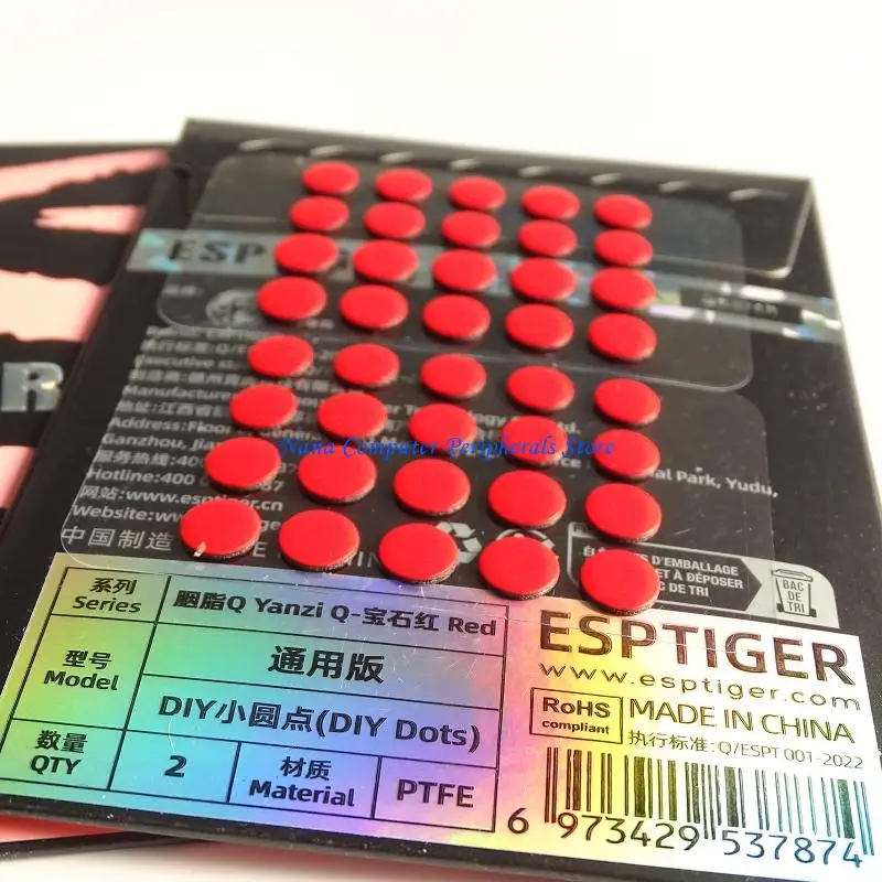 F68C PTFE Mouse Feet Esports Mouse Foot Sticker For Smooth Gliding And Precise Control DIY Small Dots skates