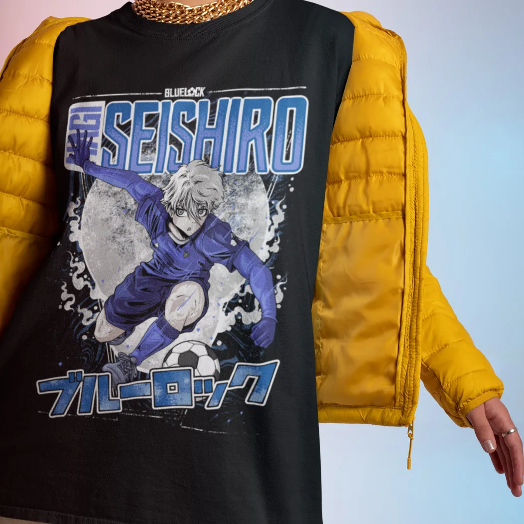 

Blue Lock Anime Shirt Isagi Yoichi Tshirt Sae Itoshi T-Shirt Rin Itoshi Meguru