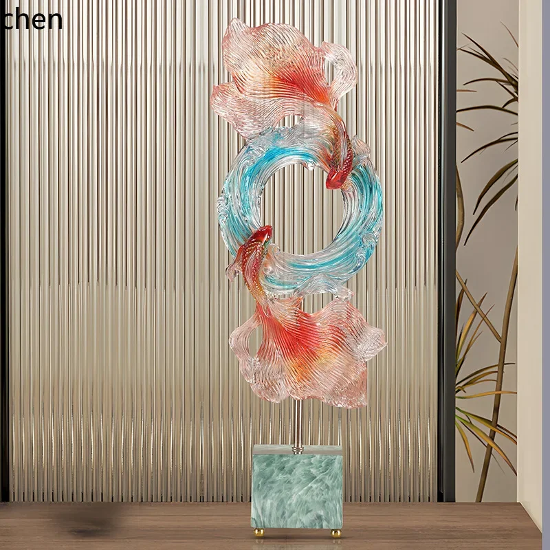 L19- has more than enough koi niches ornaments, creative home entrance tv cabinet decorations, and everything is going well