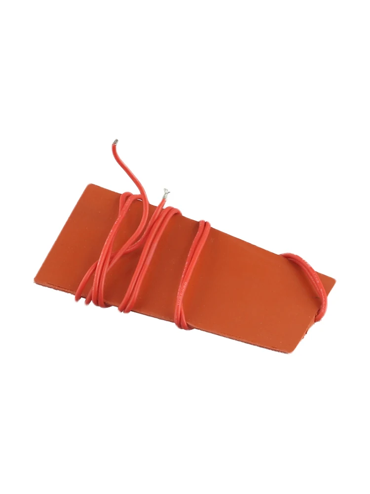 Square Heat Mat Plate Flexible Waterproof Silicone Heating Pad for Industrial Printers with Excellent Heat Conduction