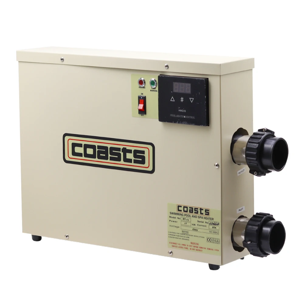 5.5KW 7.5KW 9KW 11KW 220V/380V Electric Swimming Pool Water Heater Thermostat Hot Tub Spa