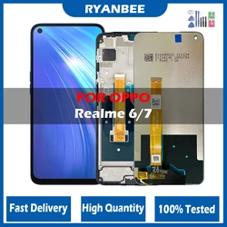 Oppo Realme 6 RMX2001 realme 7 RMX2155 LCD 디스플레이 터치 스크린 디지타이저 어셈블리 교체용, 오리지널 6.5 인치 LCD 디스플레이