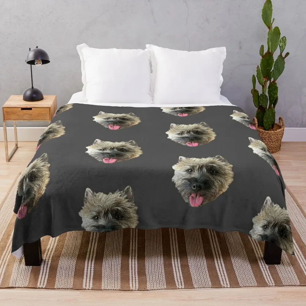 Cairn Terrier Beautiful Dog Throw Blanket sofa bed Shaggy Blankets