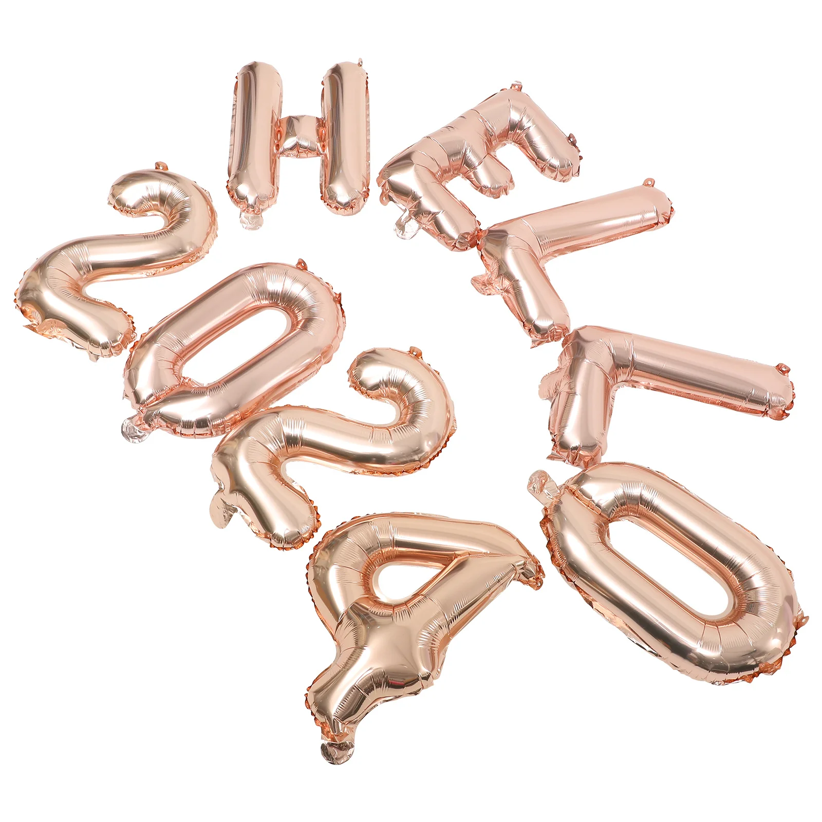 

1Set Hello 2024 Balloons Foil Balloon New Year Party Decorative Supplies Photo Booth Party Props Hello 2024 Balloons