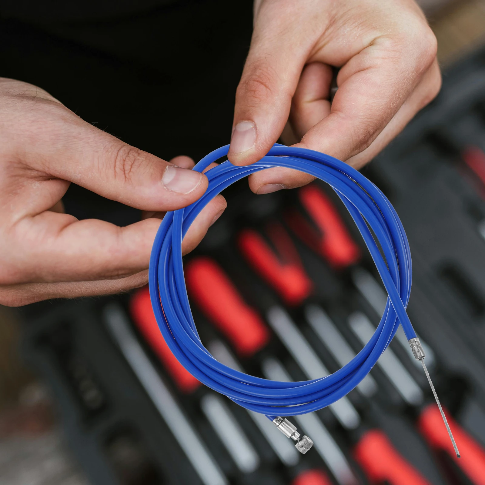 

Blue Brake Line for Electric Accessories Quick Braking Easy Installation Scooter Brake Cable Kit Steel Wire Bicycle Cables