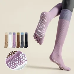 Yoga Socks Stockings Women Five Toes Indoor Workout Dance Sports Socks Professional Silicone Non-slip Gym Fitness Pilates Socks