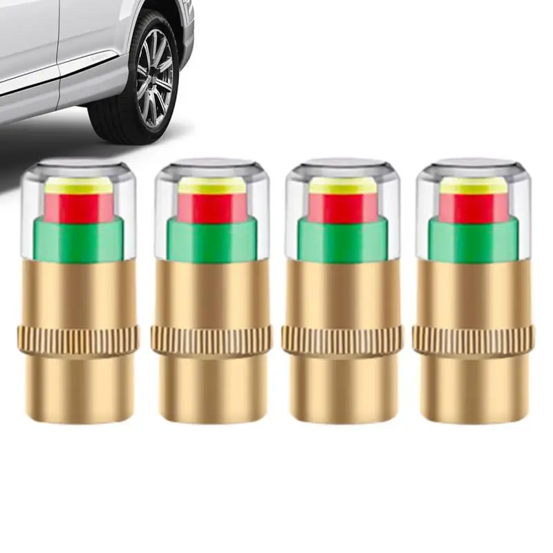 

Car Tire Pressure Valve Stem Cap Air Pressure Gauge Tire Valve Caps 4X Tire Pressure Monitor Car Tire Air Caps Valve Stem Caps