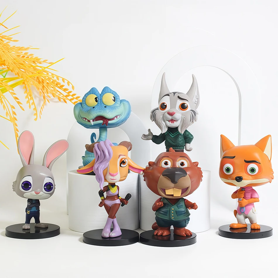 Heißer Film Serie Verrückte Tiere Q Version Anime Action-figuren PVC Sammlung Ornamente Modell Spielzeug Kreative Zubehör Geschenke Spielzeug