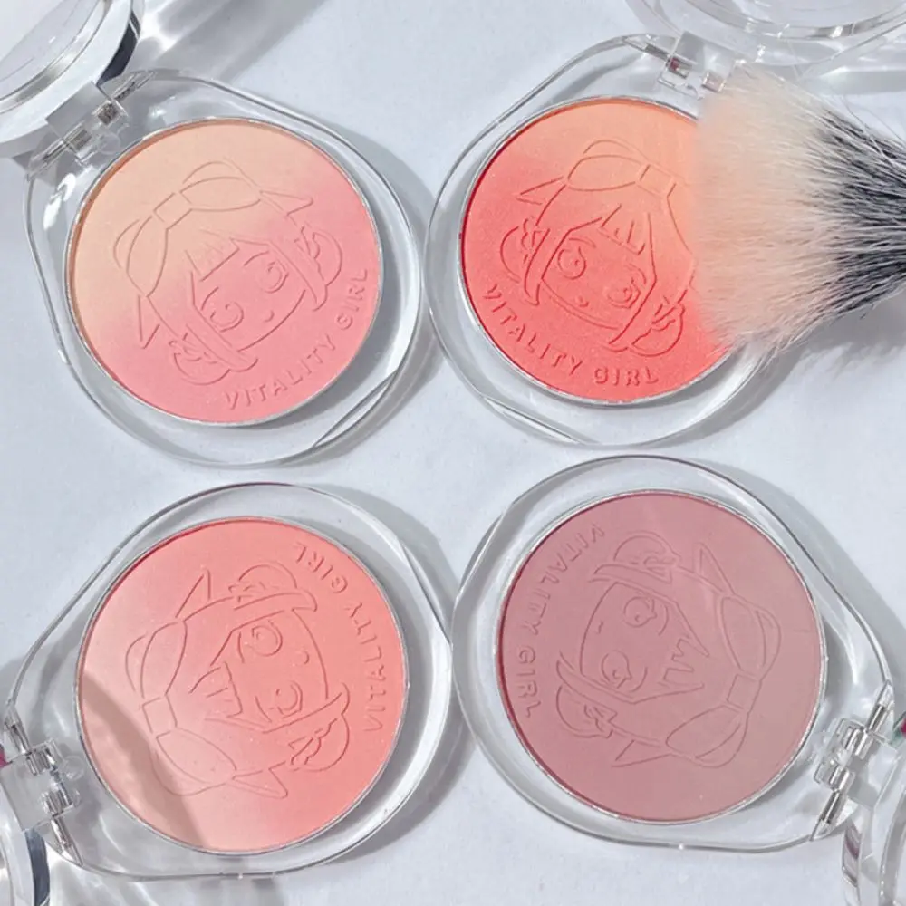 Vibrant Blush Gradient Blush Natural Nude High Light Contouring Disc One Delicate Not Easy To Fly Pink Woman