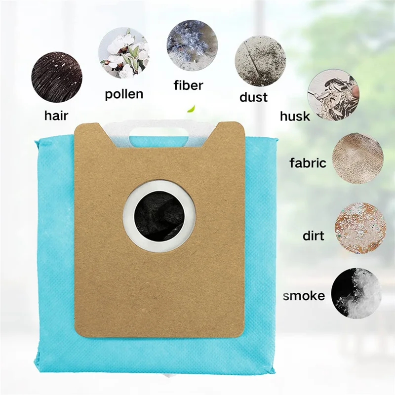 ABUD-12 Buah Kantong Debu untuk Eufy G40 +/G40 Aksesori Penyedot Debu Robot Hibrida Kantong Debu Sampah Rumah Tangga