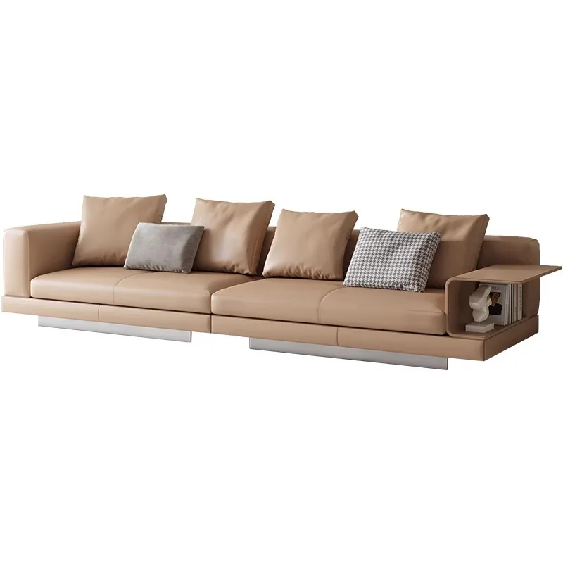 

Italian minimalist leather sofa