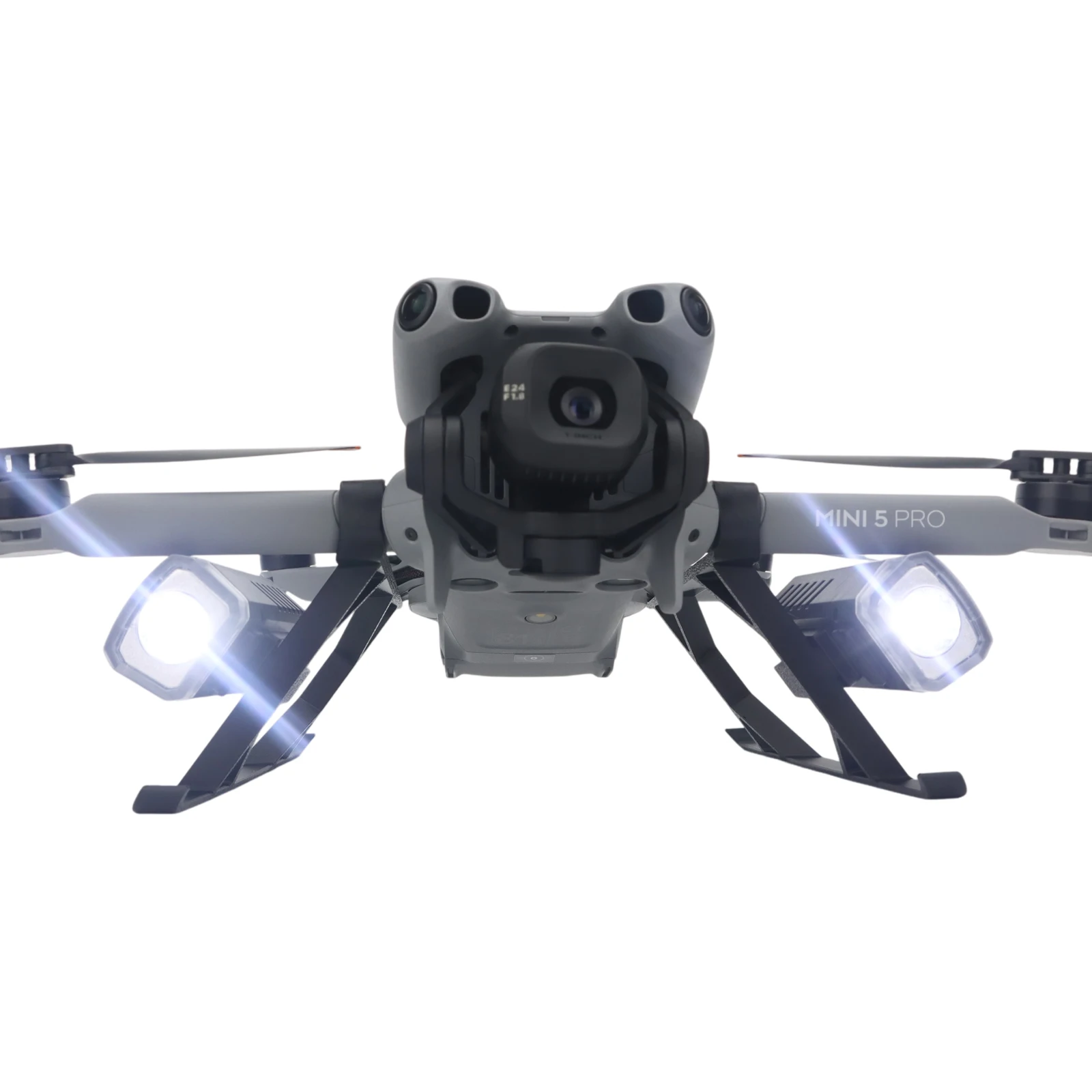 Suitable for DJI Mini 5 Pro height increasing tripod dual light searchlight night flight lighting accessories