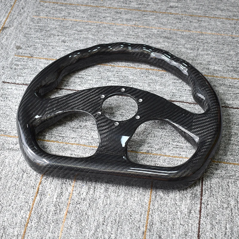 Universal 12.6 Inch Genuine Carbon Fiber Racing Sport Steering Wheel Diameter 320mm