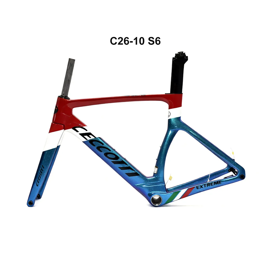 

2025 Chameleon Painted Carbon Road Bicycle Frame, Full Hidden Cable Line, Disc Brake, Racing T47, Bottom Bracket, DPD Shipping